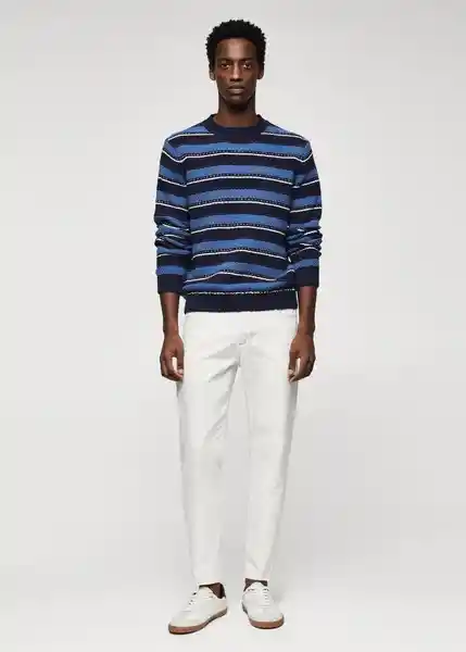 Saco Jersey Recy Índigo Talla XXL Hombre Mango