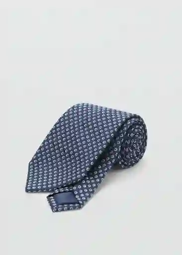 Corbata Circle8 Navy Hombre Mango