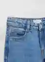 Jean Wide 6 Tejano Medio Talla 12 Niñas Mango