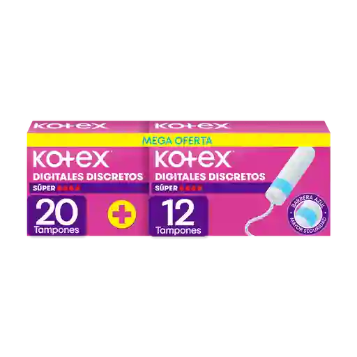 Kotex Tampón Digital Súper 32 Und