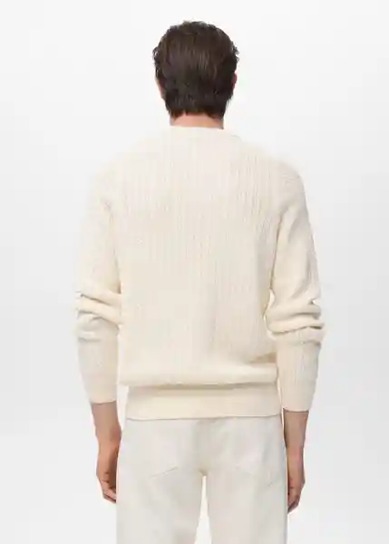 Jersey Mars Offwhite Talla M Hombre Mango