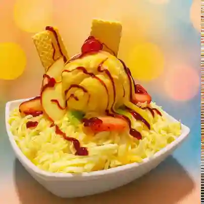Ensalada de frutas grande sin helado
