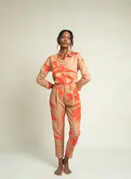 Pantalón Estampado 5 Naranja Talla 12