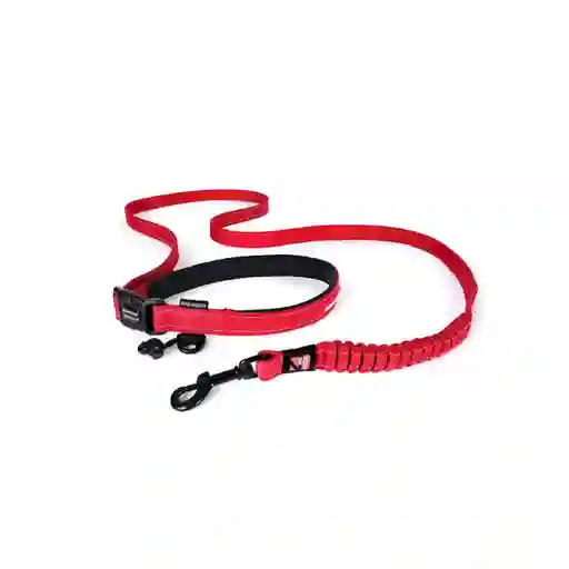 Ezydog Correa Para Perro Road Runner Zero Shock Rojo 2 m