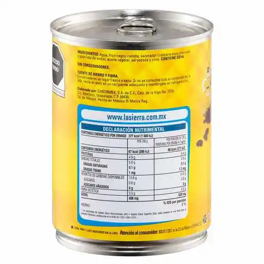 La Sierra Frijoles Enteros Negros