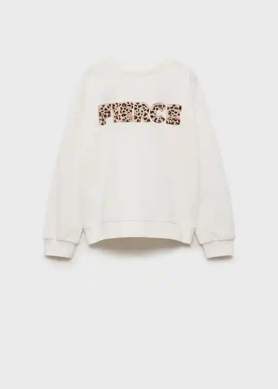 Sudadera Fierce Off White Talla 10 Niñas Mango