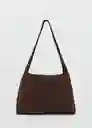 Bolso G Pirámide Chocolate Talla 99 Mujer Mango