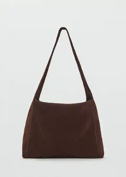 Bolso G Pirámide Chocolate Talla 99 Mujer Mango