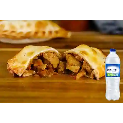 Combo Empanada Horneada + Cristal Sin Gas 600 ml