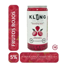 Kling Hard Seltzer Frutos Rojos 269 Ml