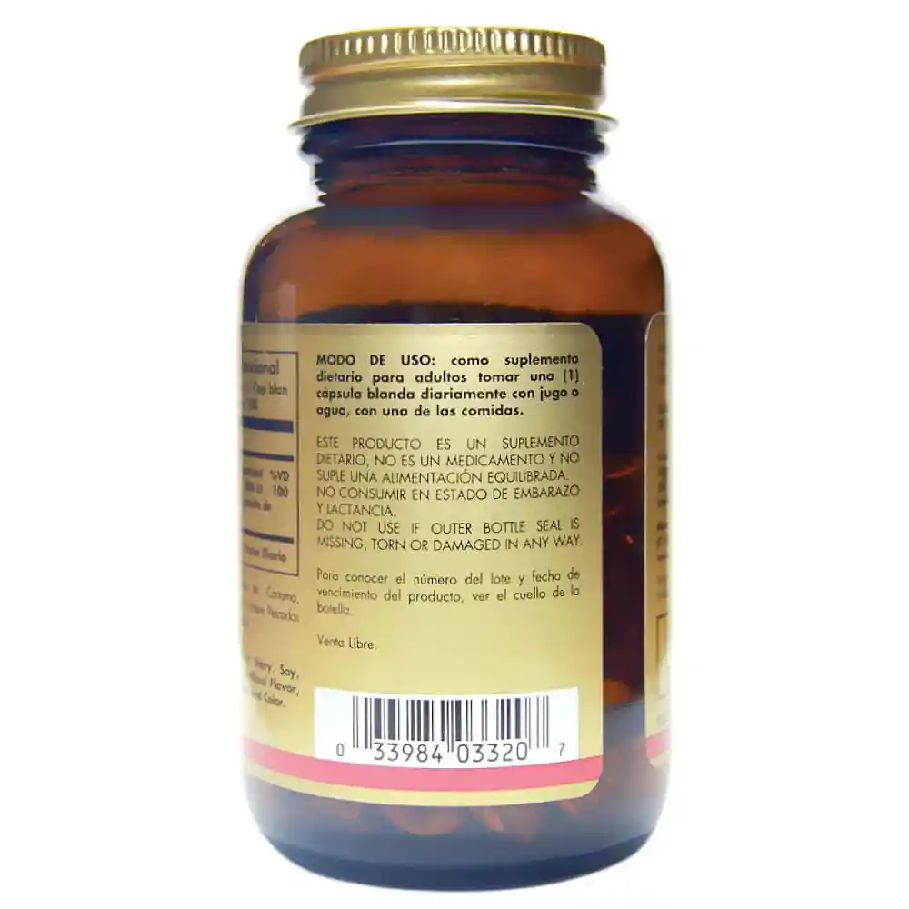 SOLGAR Vitamina D3 (400 IU) 