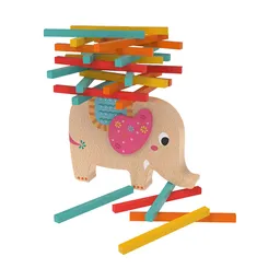 Juego Viga de Equilibrio de Madera Elefante