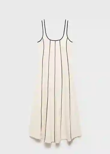 Vestido Bico Crudo Talla M Mujer Mango