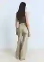 Jean Bea Khaki Talla 36 Mujer Mango