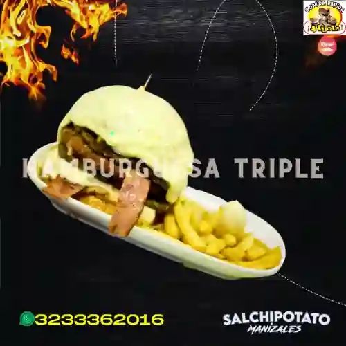 Hamburguesa Triple Carne