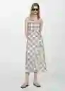 Vestido Casidy Offwhite Talla S Mujer Mango