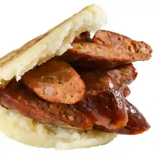 Trozos de Chorizo & Arepa