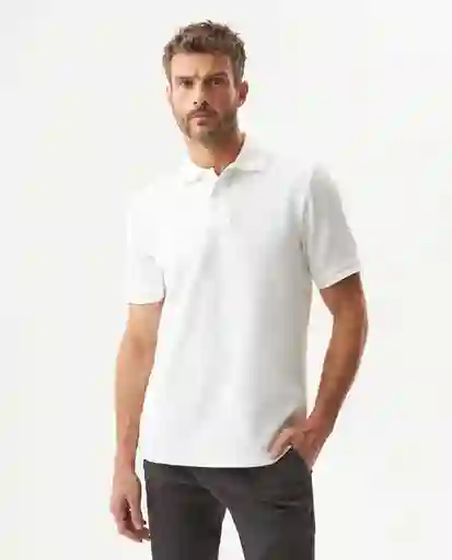 Camiseta Polo Vertical Crudo Prístino Claro M Chevignon