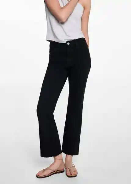 Jean Flarecut Negro Talla 21 Niñas Mango