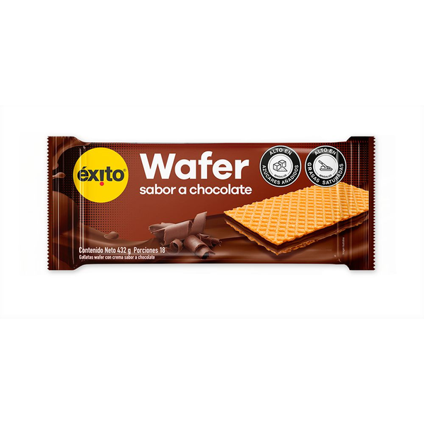 Wafer Galleta Sabor a Chocolate Éxito Marca Propia 432 g