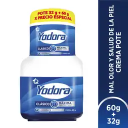 Yodora Desodorante Clásico 60 g + Desodorante 32 g