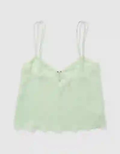 Blusa de Pijama Aerie Verde Talla Small 1848379 American Eagle