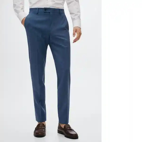 Pantalón Breda Celeste Talla 40 Hombre Mango