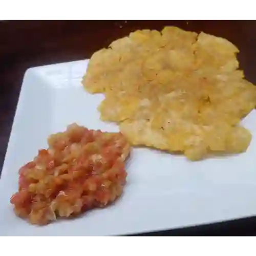 Tostada de Plátano con Hogao