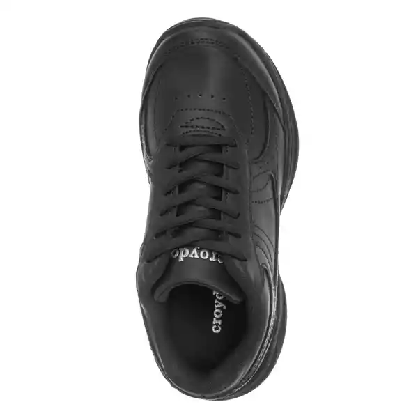 Croydon Tenis Escolares Colegial 10 New Unisex Negro Talla 27