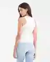 Top Essential Tank Femenino Rosado Talla S Chevignon