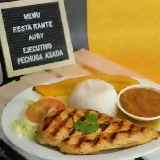 Ejecutivo pechuga asada