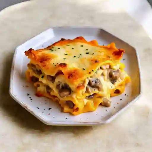 Lasagna De Pollo Y Champinon