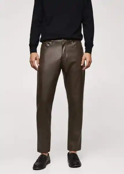 Pantalón Roll Khaki Talla 44 Hombre Mango