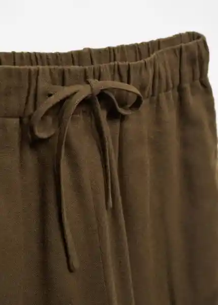 Pantalón Pijama Nuno Khaki Talla S Mujer Mango