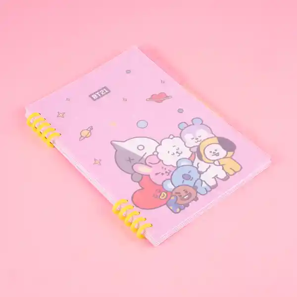 Cuaderno de Hojas Sueltas Serie Bt21 Miniso