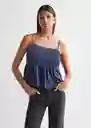 Blusa Halsatin Azul Talla 19 Teen Niñas Mango