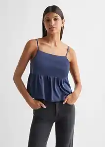 Blusa Halsatin Azul Talla 19 Teen Niñas Mango