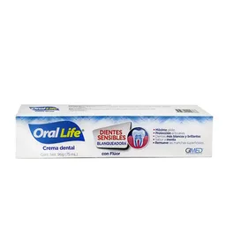 Oral Life Crema Dental Dientes Sensibles Blanqueadora