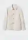 Chaqueta Mate Arena Talla XL Hombre Mango