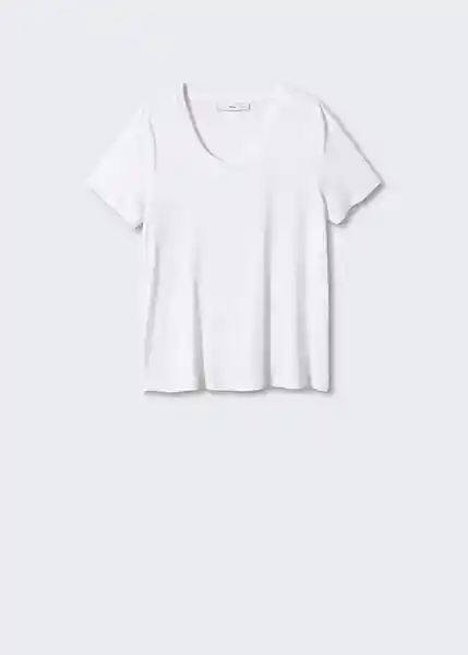 Camiseta Visca Blanco Talla 26 Mujer Mango