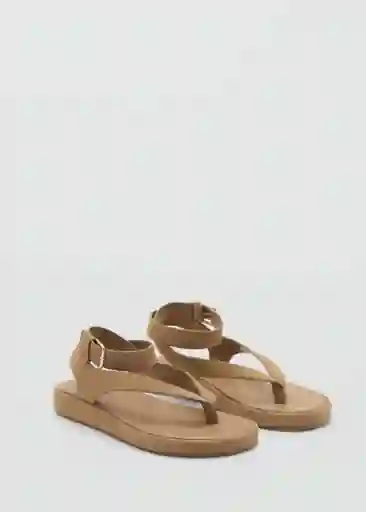 Sandalias Sue Arena Talla 39 Mujer Mango
