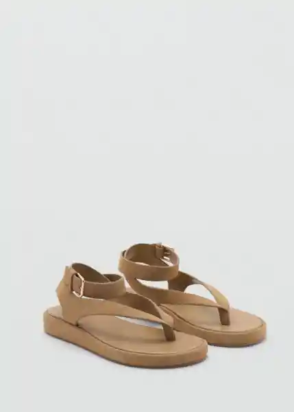 Sandalias Sue Arena Talla 39 Mujer Mango