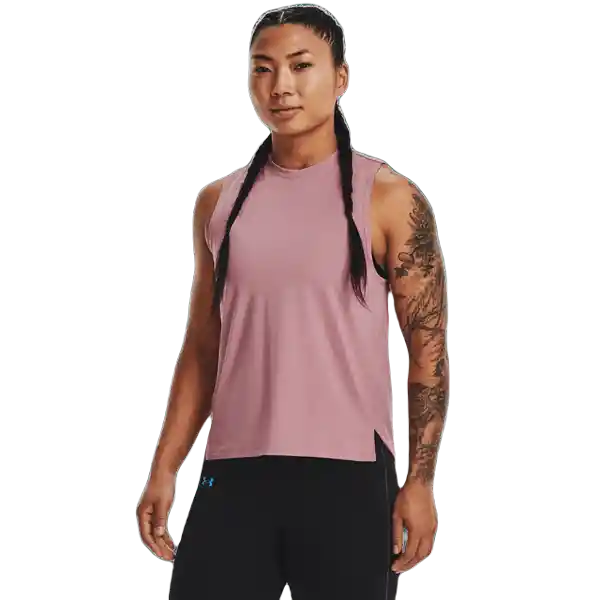 Under Armour Camiseta Rush Tank Polos Rosado T. LG 1368177-697