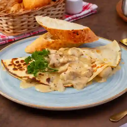 Crepes de Pollo y Champiñones