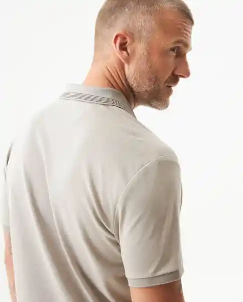Camiseta Polo # With Collar Beige Arena Claro Talla S Chevignon