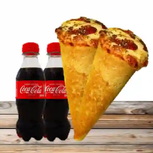 Combo 2 Cono Mixto + 2 Coca-Cola