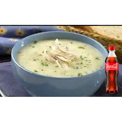 Combo Crema de Pollo 16 Oz + Coca Cola Original 400 ml