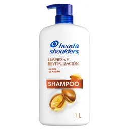 Shampoo Head Shoulders Limpieza y Revitalizacion Aceite de Argan Control Caspa Champu Head and Shoulders 1000 ml
