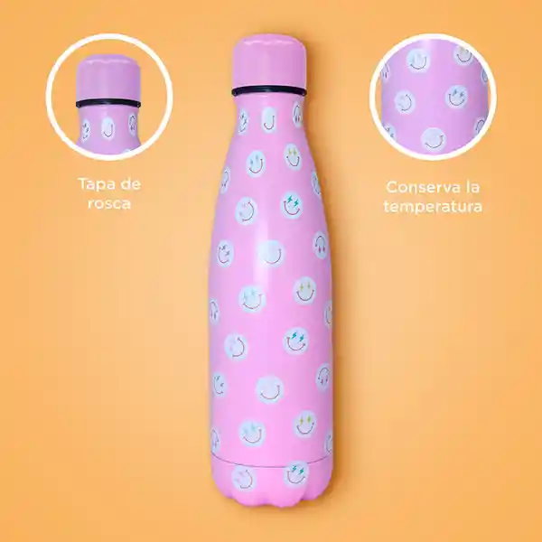 Vaso Plástico de Doble Pared Pitillo Tulip Garden 480 mL Miniso