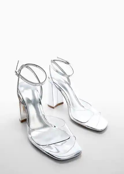 Sandalias Sun 2 Plata Talla 41 Mujer Mango